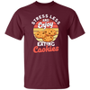 Retro Cookie, Stress Less And Enjoy Cookie, Eating Cookies Unisex T-Shirt