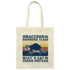 Raccoon Running Team Lets Eat Trash Instead Canvas Tote Bag