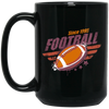 Football Since 1995, 1995 Birthday Gift, Gift For 1995 Play Football Black Mug