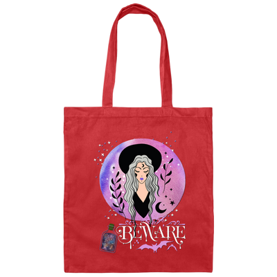 Beware, Mystery Girl, Love The Moon And Stars, Blink Background Canvas Tote Bag
