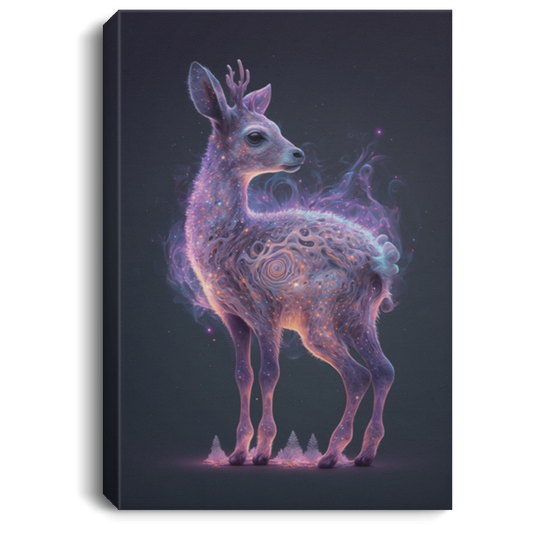 Galaxies Baby Deer, Spirals In Space, Nebulae Deer, Mysthery Deer Canvas