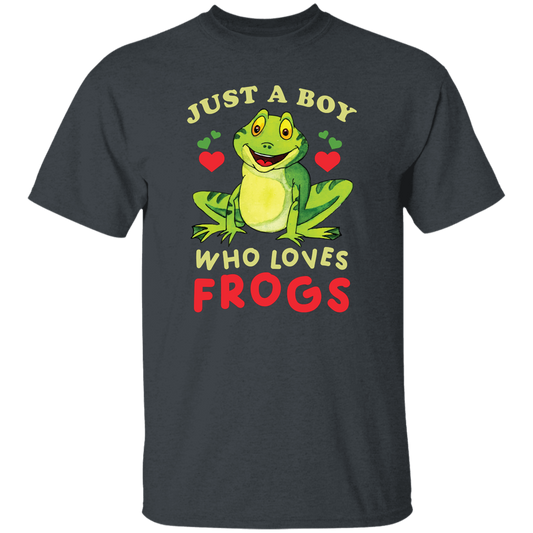 Just A Boy Who Love Frogs, I Love Frog, Funny Frog Unisex T-Shirt