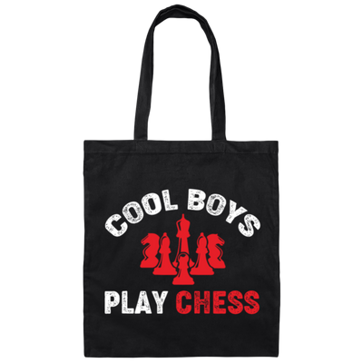 Cool Boys Play Chess, Chess Player, Chess Team Canvas Tote Bag