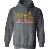 School Nurse, Leopard Nurse, Love Nurse, Leopard School Pullover Hoodie