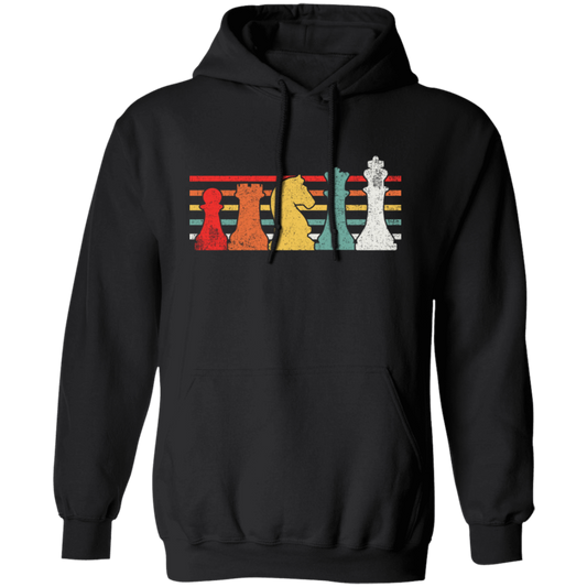 Chess Team, Chess Player, Retro Chess, Chess Vintage Pullover Hoodie