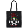 The Brother Gnome Gift For Chritmas, Xmas Cute Gnome Lover Canvas Tote Bag