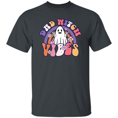 Dad Witch Vibes, Ghost Halloween, Groovy Halloween Unisex T-Shirt