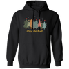 Merry And Bright, Christmas Tree, Merry Christmas Pullover Hoodie