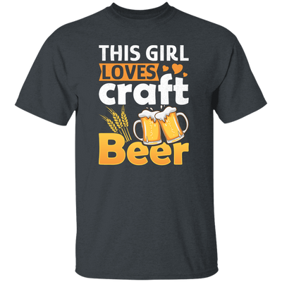 This Girl Love Craft Beer, Beer Lover, Retro Beer Unisex T-Shirt