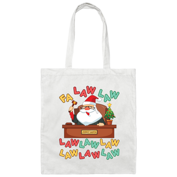 Funny Lawyer Christmas, Christmas Attorney Gift Canvas Tote Bag