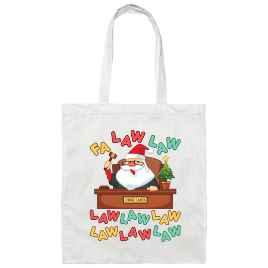 Funny Lawyer Christmas, Christmas Attorney Gift Canvas Tote Bag