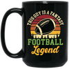 This Guy Is Fantasy Football Legend, Retro Football Legend Black Mug