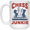 Chess Junkie, Chess, Chess Player, Chess Sport White Mug