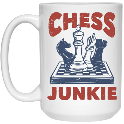 Chess Junkie, Chess, Chess Player, Chess Sport White Mug