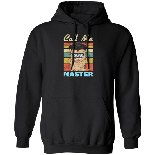 Intelligent Dog, Retro Best Dog, Call Me Master, Funny Dog, Vintage Pullover Hoodie