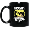 Climbing Lover, Mountaineering Gift, Bouldering, Gravity Is A Myth Black Mug