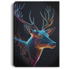 Minimalist Deer, Neon Deer Colorful, Fantasy Deer Poster, Deer Potrait Canvas