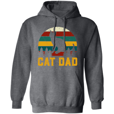 Cat Lover, Retro Cat Dad, Kitten Love Gift, Vintage Cat, Best Of Meow Pullover Hoodie