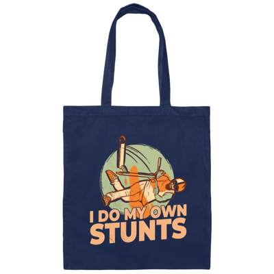 Scooter Lover, Scooter Rider, E-Scooter, I Do My Own Stunts Gift Canvas Tote Bag