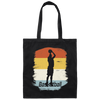 Volleyball Lover, Hoops Retro Style, Vintage Volleyball, Retro Sport Canvas Tote Bag