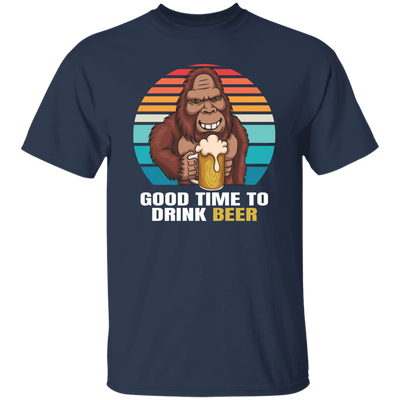 Good Time To Drink Beer, Retro Monkey, Gorilla Drink Beer Unisex T-Shirt