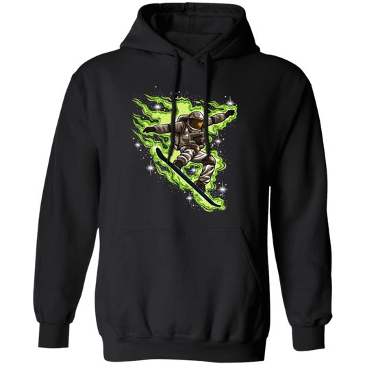 Galaxy Winter Universe, Snowboard Astronaut, Love Astronaut Gift Pullover Hoodie