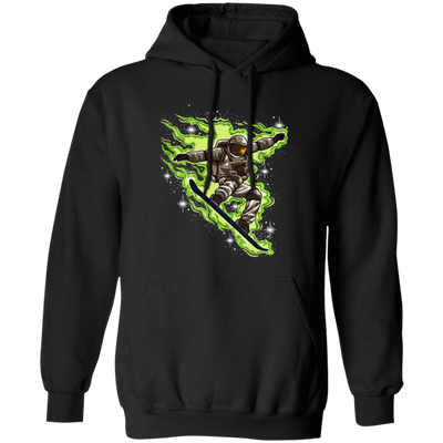 Galaxy Winter Universe, Snowboard Astronaut, Love Astronaut Gift Pullover Hoodie