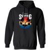 Hawaii Surfing, Retro Beach, Surfing Beach Vintage Pullover Hoodie