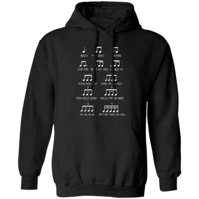 Music Design, Famous Musician, Music Note Pullover Hoodie