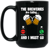 The Breweries Are Calling And I Must Go, Love Beer Black Mug