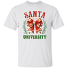 Santa University, Est 1836, Christmas Bow, Merry Christmas Christmas Unisex T-Shirt