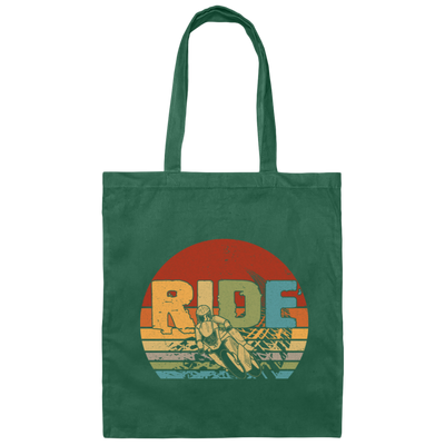 Rider Gift, Retro Ride Gift, Best Ride Ever, Ride Dirt Bike, Motorcross Lover Gift Canvas Tote Bag