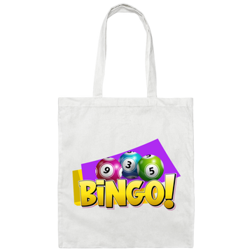 Bingo Balls, Love Bingo, Funny Bingo Game, Funny Game Canvas Tote Bag