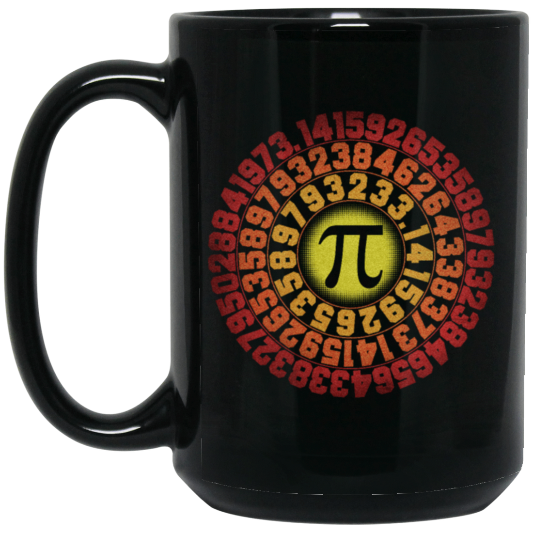 Captain Pi Retro, Pi Day Math Gift, Love Pi, Best Of Pi, Like A Sun Black Mug