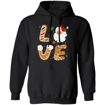 Love Christmas, Love Santa, Merry Christmas, Trendy Christmas Pullover Hoodie