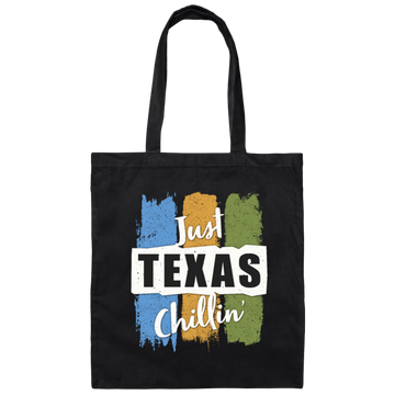 Just Texas Chilling State City Chilling Canvas Tote Bag