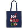 Ho Ho Ho, Xmas Gnome, Merry Christmas, Cute Gnome Canvas Tote Bag