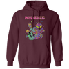 Psychedelic, Magic Mushroom, Mushroom And Skull Psycho Pullover Hoodie