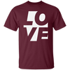 Couple Gift, Love Silhouette, Love Text, Valentine Love Unisex T-Shirt