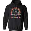 Math Is No Prob-Llama, No Problem, Retro Rainbow Pullover Hoodie