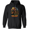 Trick Or Treat, Man Hold Axe, Halloween Night Pullover Hoodie