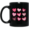 Be Mine, Kiss Me, Best Dad, Miss You, Sweet Talk, Say Yes Black Mug