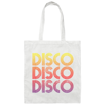 Disco Retro Vintage, Disco For Old School And Anyone Who Loves To Dance Canvas Tote Bag