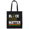 Black Live Matters Stop Racism Human Rights Canvas Tote Bag