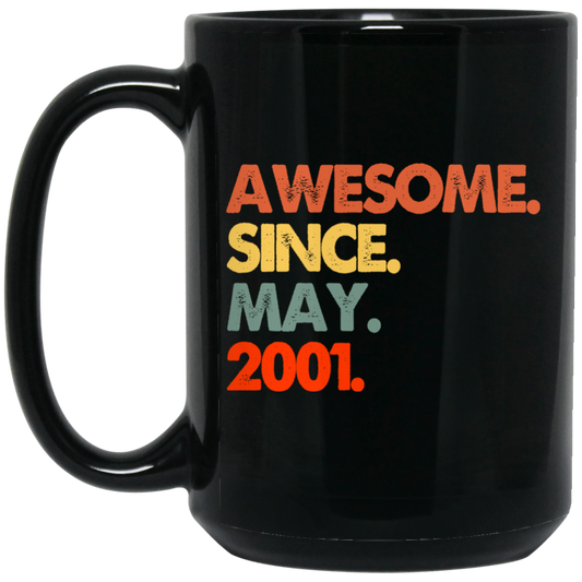 2001 Love Gift, Best Gift For 2001, Awesome Since 2001, Love 2001 Black Mug