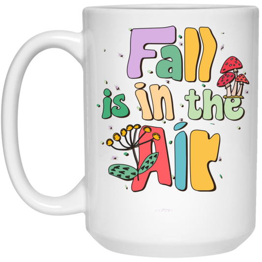 Fall Is In The Air, Fall Season, Fall Vibes, Groovy Fall White Mug