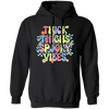 Thick Thighs Spooky Vibes, Spooky Boo, Groovy Boo Pullover Hoodie