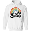 Spooky, Scary, Sunday, Rainbow Spooky, Retro Scary Pullover Hoodie