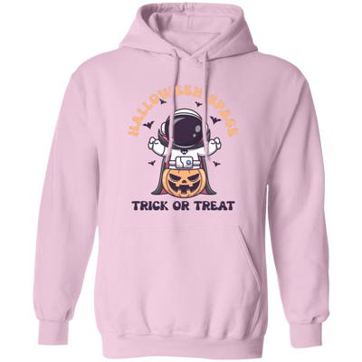 Halloween Space, Trick Or Treat, Horror Astronaut Pullover Hoodie