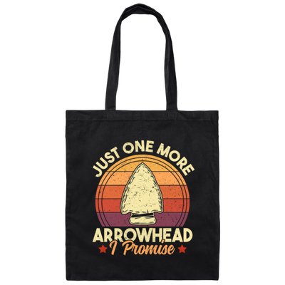 Funny Arrowhead, Just One More Arrowhead, I Promise That, Retro Arrowhead Canvas Tote Bag